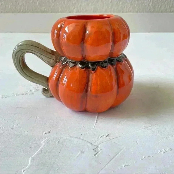 Johanna Parker Transpac Smiling Halloween Pumpkin Mug Halloween Decorations - Picture 4 of 9